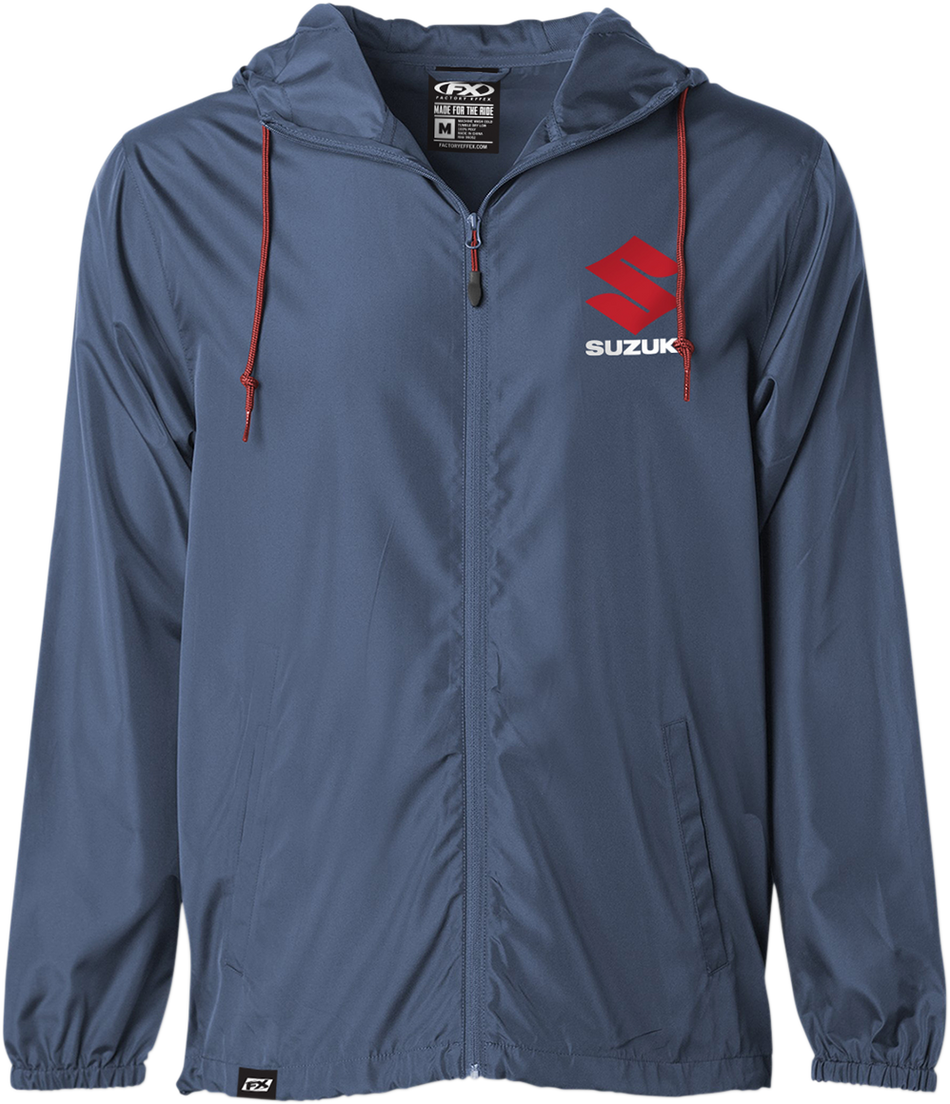 FACTORY EFFEX Suzuki Windbreaker - Navy - Medium 23-85412