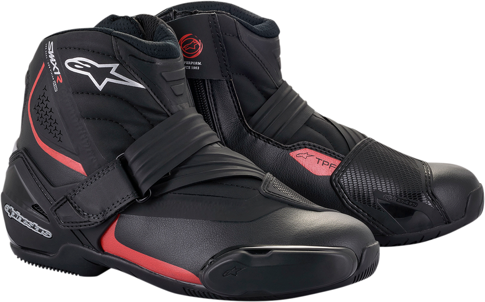 Botas ALPINESTARS SMX-1 R v2 - Negro/Rojo - US 14 / EU 50 2224521-13-50 