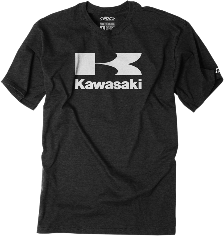 FACTORY EFFEX Kawasaki Flying-K T-Shirt - Charcoal - Medium 22-87112