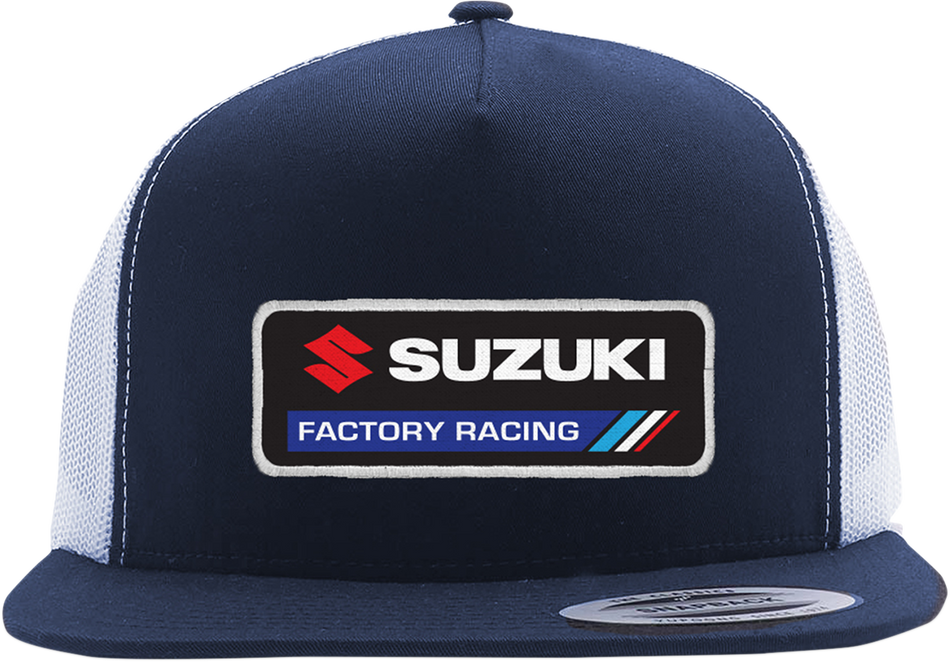 FACTORY EFFEX Suzuki Factory Hat - Navy/White 22-86404