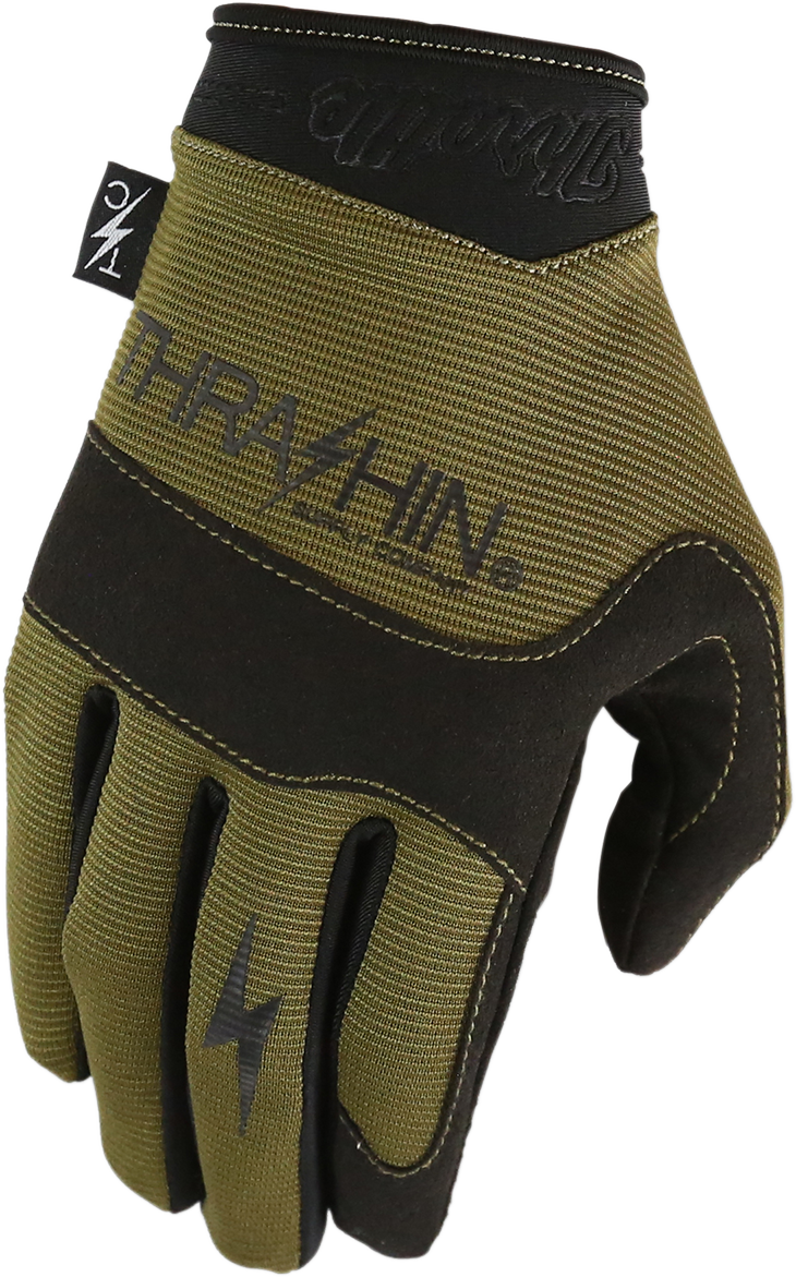 THRASHIN SUPPLY CO. Covert Gloves - Tactical Green - Medium CVT-06-09