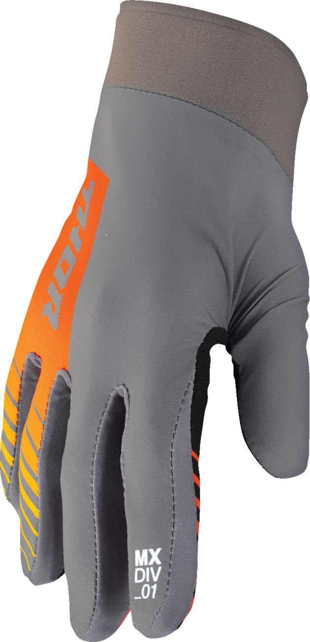 Guantes THOR Agile - Analógicos - Carbón/Naranja - XS 3330-7663 