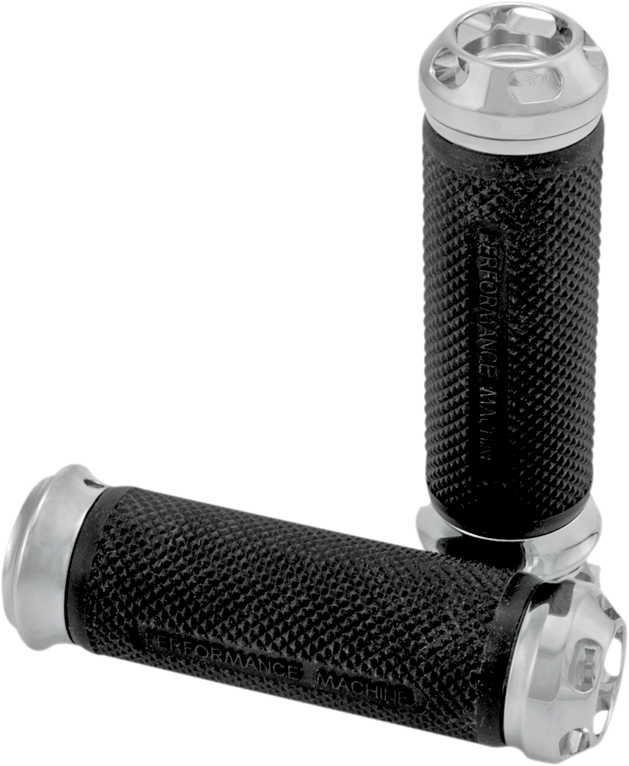 PERFORMANCE MACHINE (PM) Grips - Apex - Elite - TBW - Chrome 0063-2044-CH