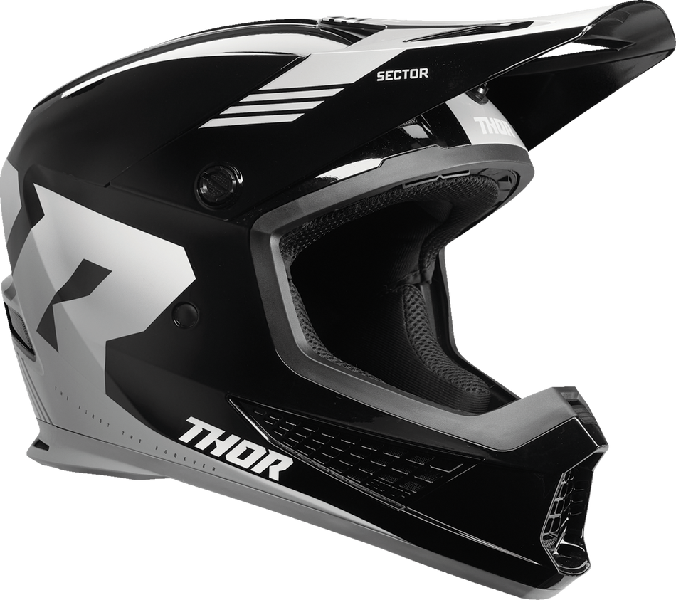 THOR Sector 2 Helmet - Carve - Black/White - XL 0110-8117