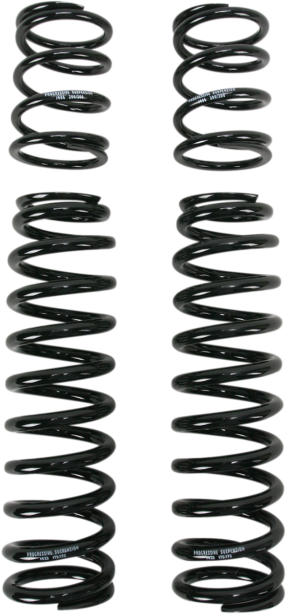 PROGRESSIVE SUSPENSION Shock Springs - 13-Series - Black - 80-175 lb/in 03-1323B