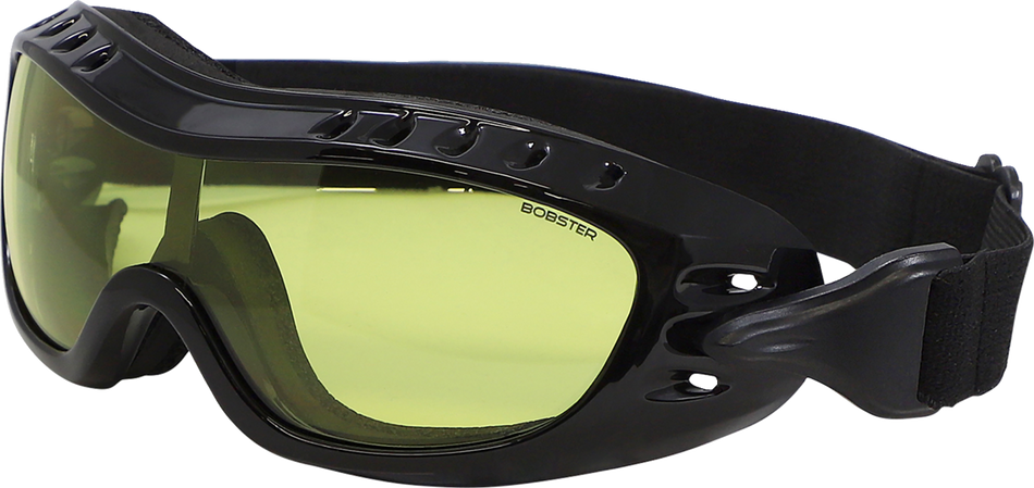 Gafas BOBSTER Night Hawk - Negro brillante - Amarillo BHAWK01Y 