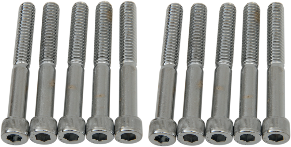 DRAG SPECIALTIES Bolts - Socket-Head - Knurled - 1/4-20 x 2" MPB185