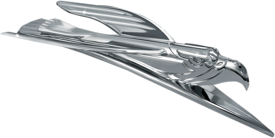 KURYAKYN Deco Eagle Fender Ornament - Chrome 7333