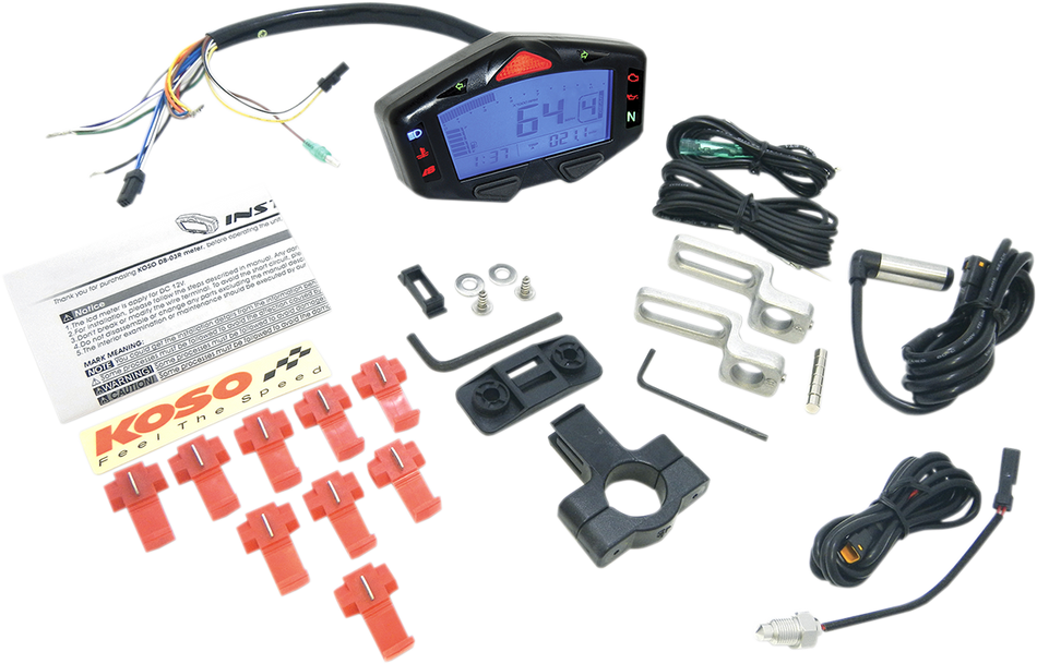 KOSO NORTH AMERICA DB-03R Digital LCD Meter - Universal Gauge BA038000