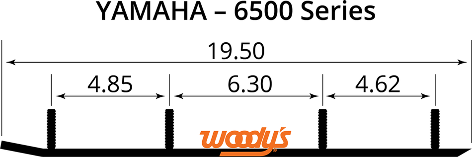 WOODY'S Extender Trail III Flat-Top Runner EYV3-6500