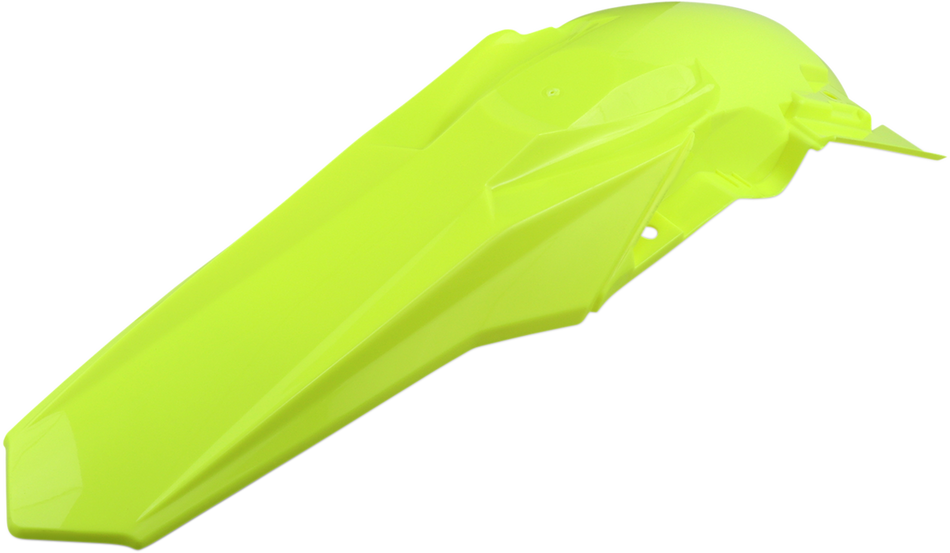 UFO MX Rear Fender - Fluorescent Yellow SU04940-DFLUU