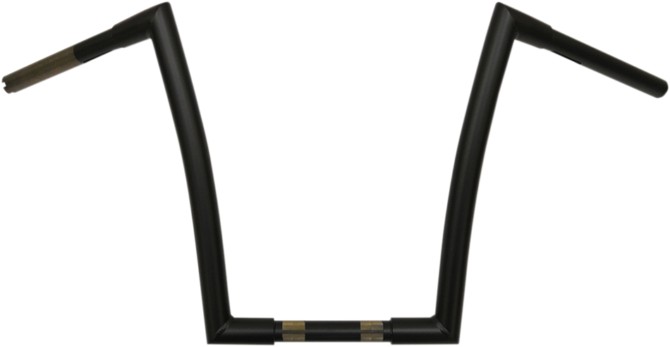 TODD'S CYCLE Handlebar - Strip - 1-1/4" - 14" Rise - Flat Black 0601-2552