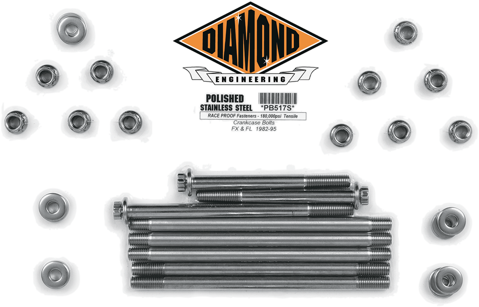 DIAMOND ENGINEERING Bolt Kit - Crankcase PB517S