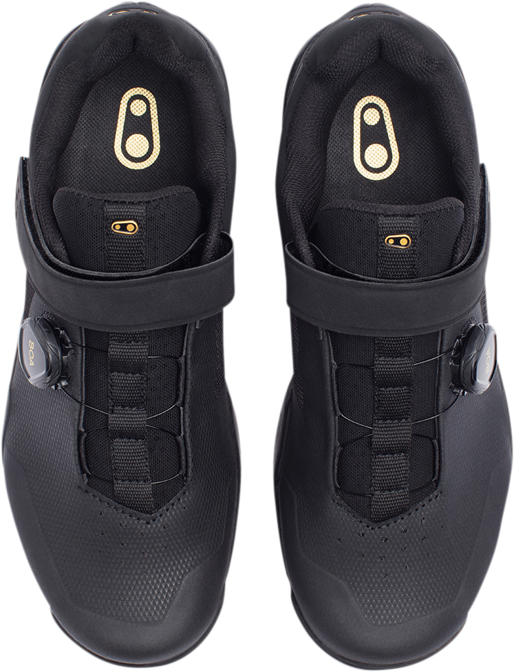 CRANKBROTHERS Mallet E BOA® Shoes - Black/Gold - US 9 MEB01080A-9.0