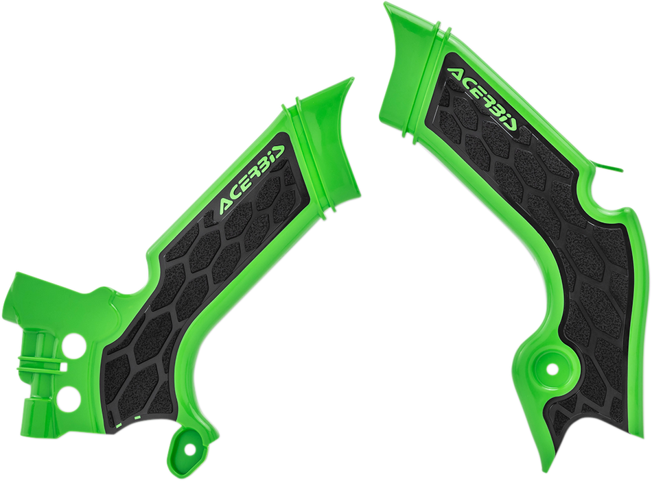 ACERBIS X-Grip Frame Guards - Green/Black 2742601089