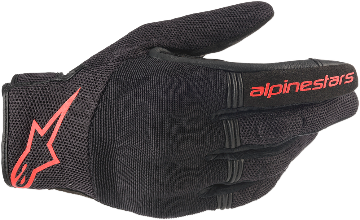 Guantes ALPINESTARS Copper - Negro/Rojo Fluo - Grande 3568420-1030-L 