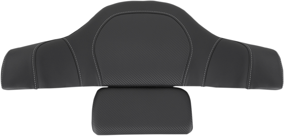 SADDLEMEN Tour-Pak Backrest Pad Cover - Carbon Fiber - Black - Indian I14-07-TPACK-CF