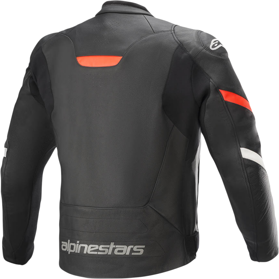 Chaqueta de cuero ALPINESTARS Faster v2 - Negro/Rojo - US 40 / EU 50 3103521-1030-50 