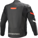 ALPINESTARS Faster v2 Lederjacke - Schwarz/Rot - US 48 / EU 58 3103521-1030-58