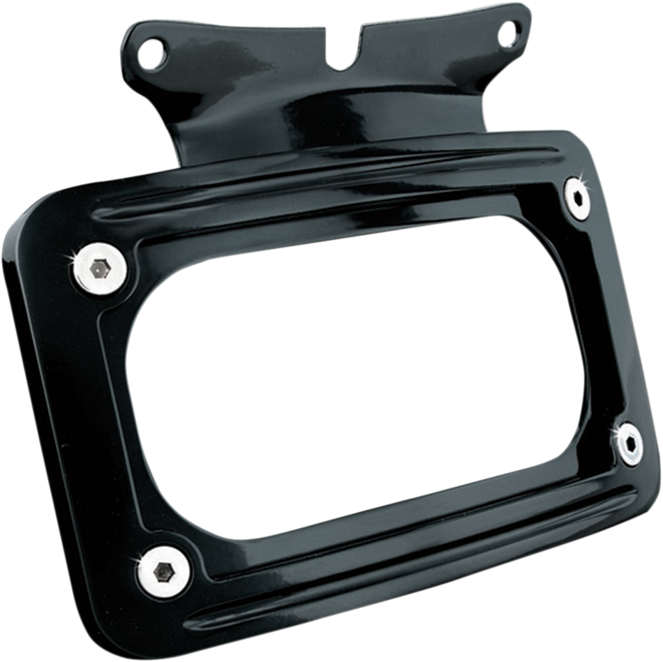 KURYAKYN Curved License Plate Mount - Black 3149