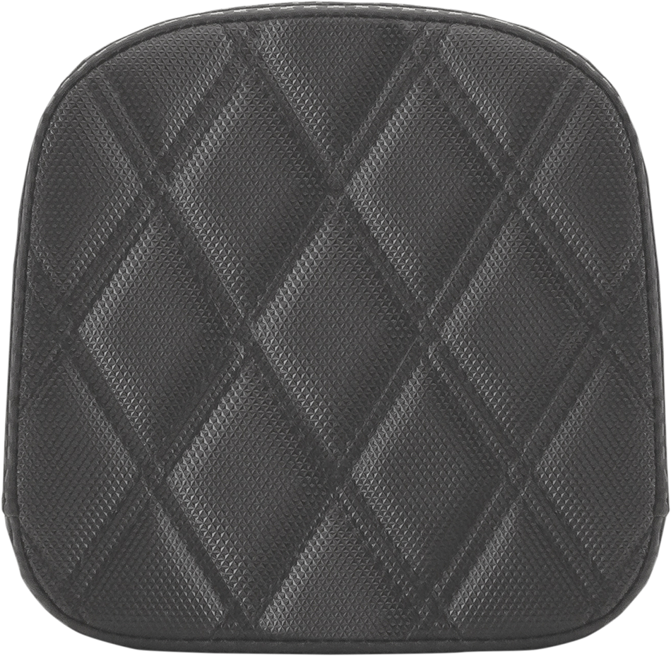 SADDLEMEN Sissy Bar Pad - Lattice Stitched - Black 0407SDC