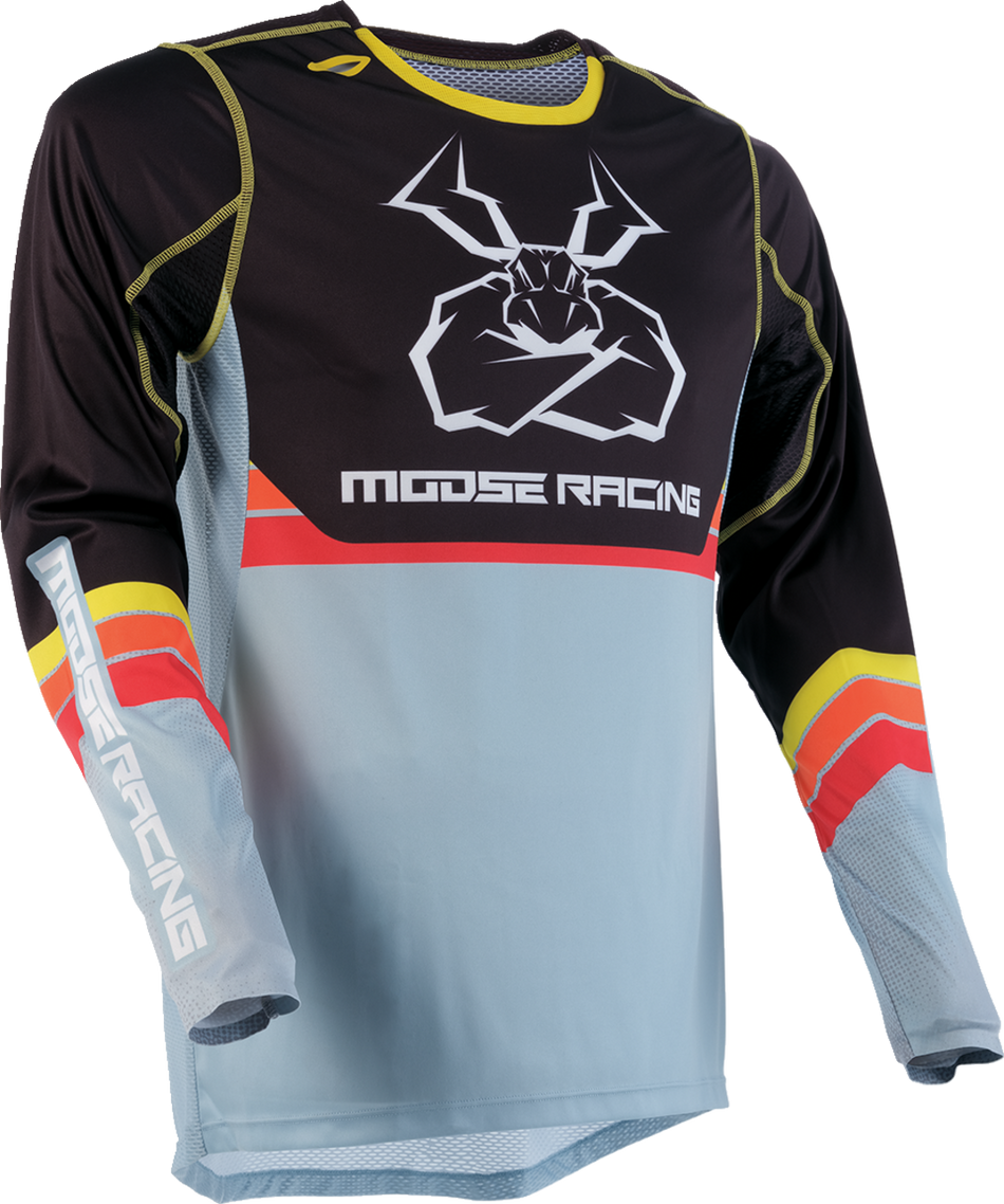 MOOSE RACING Agroid Jersey - Gray/Yellow - Large 2910-7514