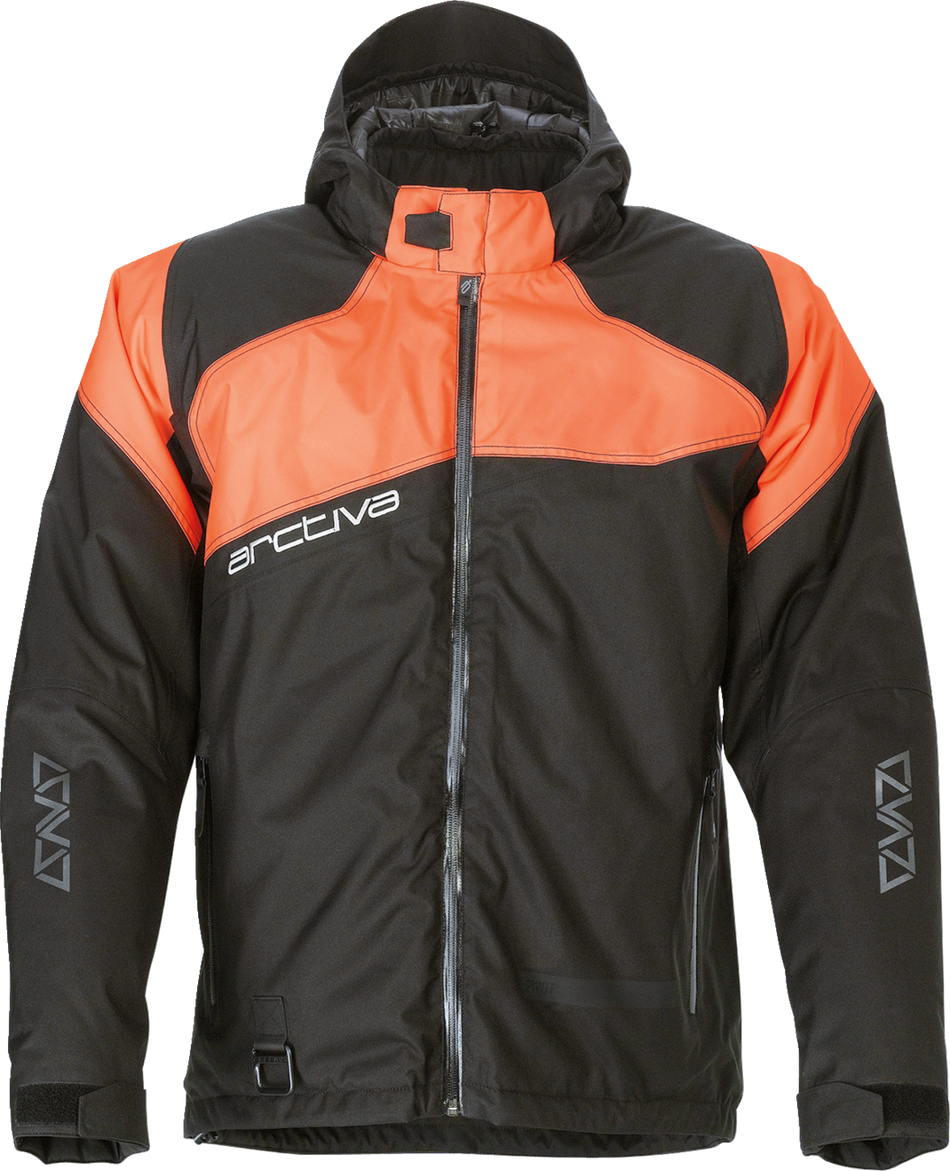 ARCTIVA Pivot 5 Hooded Jacket - Black/Orange - Medium 3120-2081