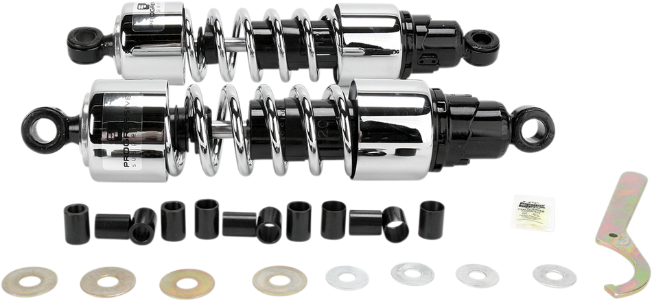 PROGRESSIVE SUSPENSION Shocks - 412 Cruiser Series - Chrome - 13" - Standard/Heavy Duty 412-4213C