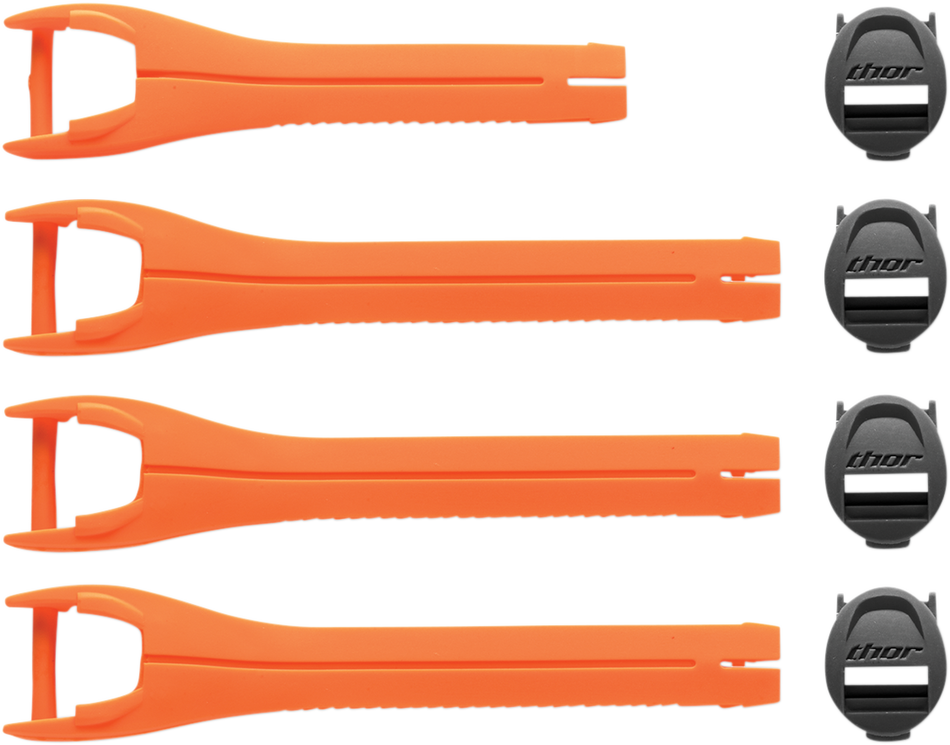 THOR Blitz XP MX Boot Straps - Orange - Size 7-9 3430-0872