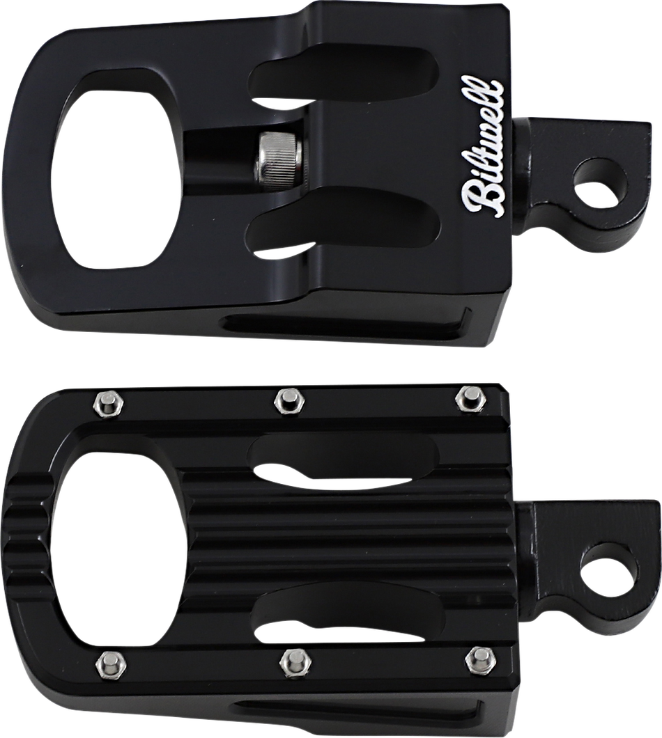 BILTWELL Punisher Footpeg - Classic - Black 7005-203-01