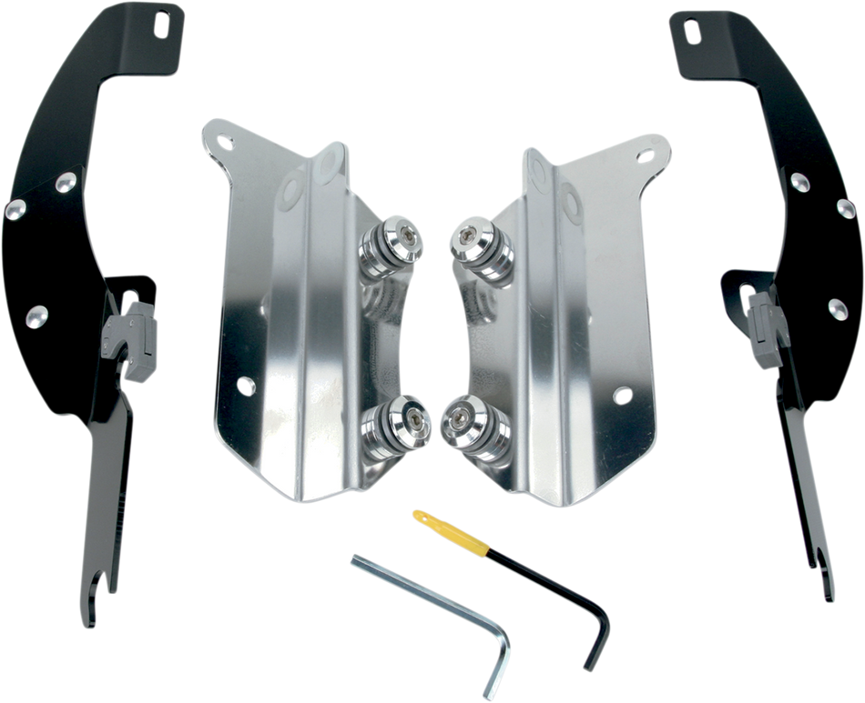 MEMPHIS SHADES Batwing Trigger Lock Mounting Kit - Nomad - Black MEK1948