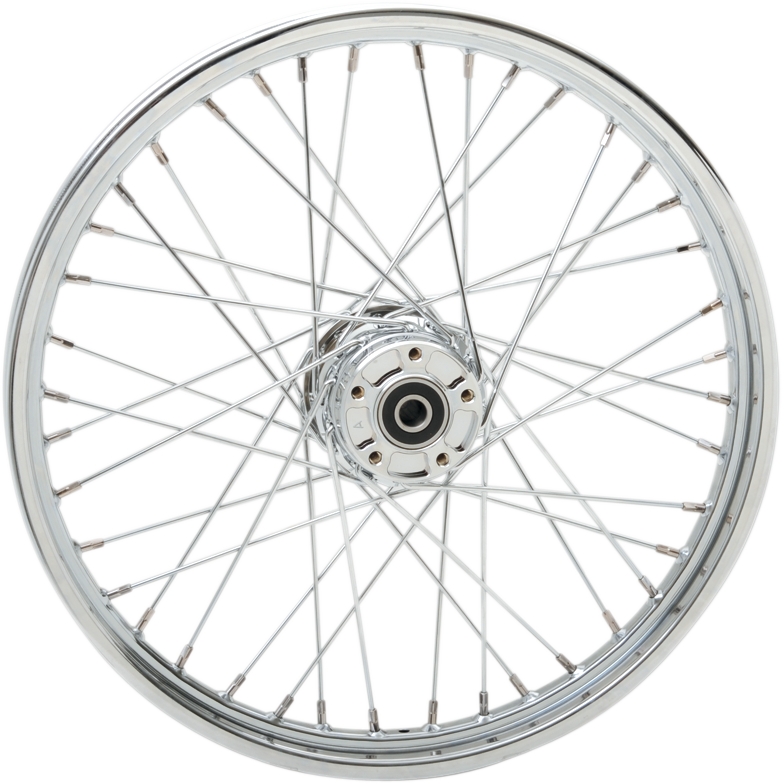 DRAG SPECIALTIES Front Wheel - Single Disc/No ABS - Chrome - 21"x2.15" 64377