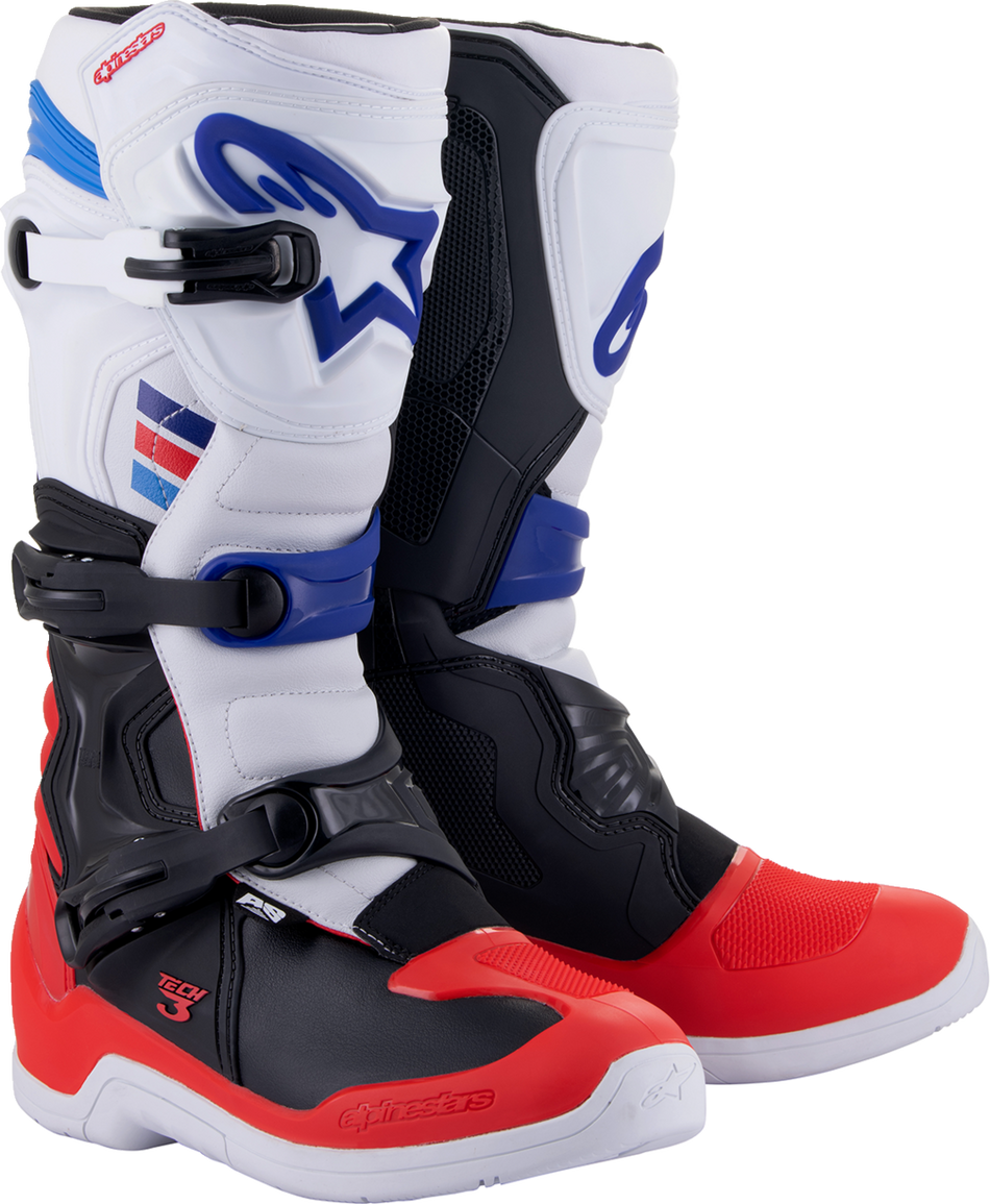 ALPINESTARS Tech 3 Boots - White/Red/Black - US 11 2013018-2307-11