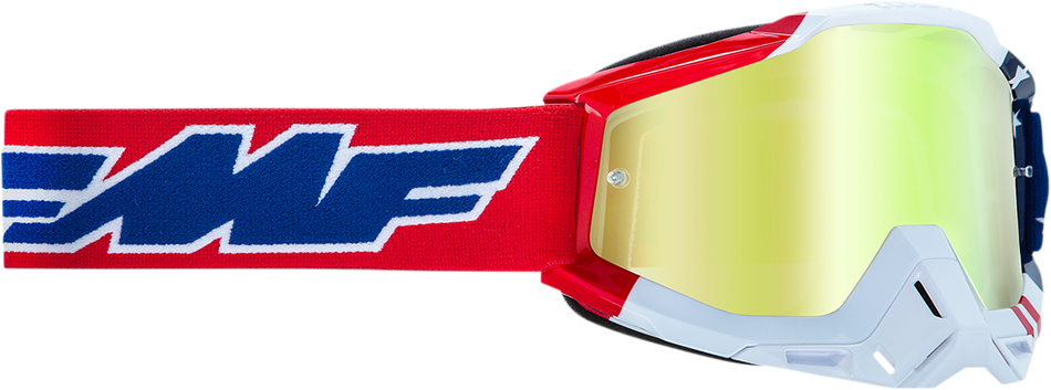 FMF PowerBomb Goggles - US of A - Gold F-50037-00006 2601-2982