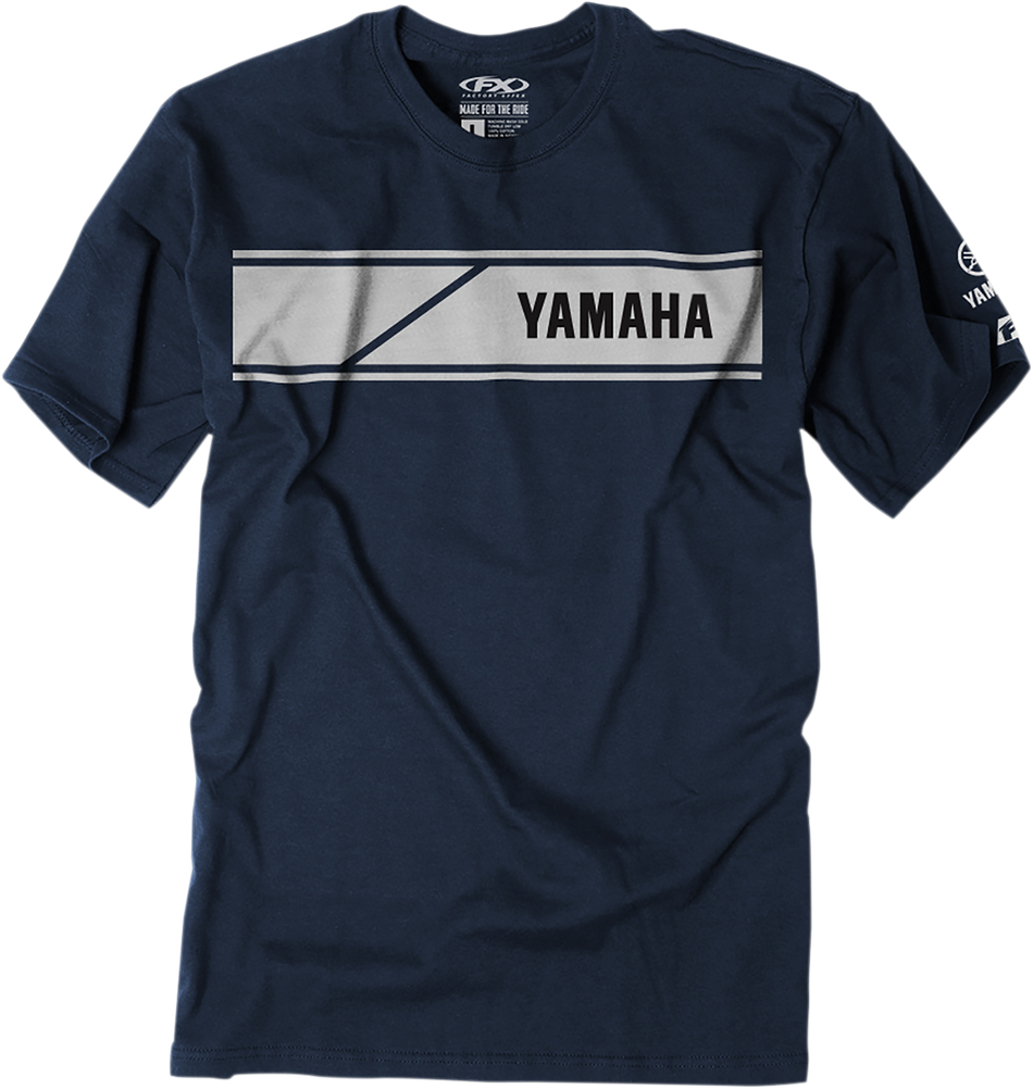 FACTORY EFFEX Yamaha Speed Block T-Shirt - Navy - Large 22-87224