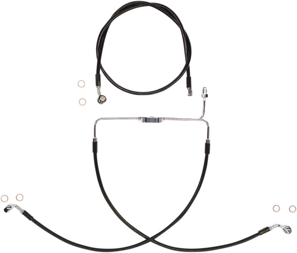 MAGNUM Brake Line Kit - XR - Black SBC1307-25