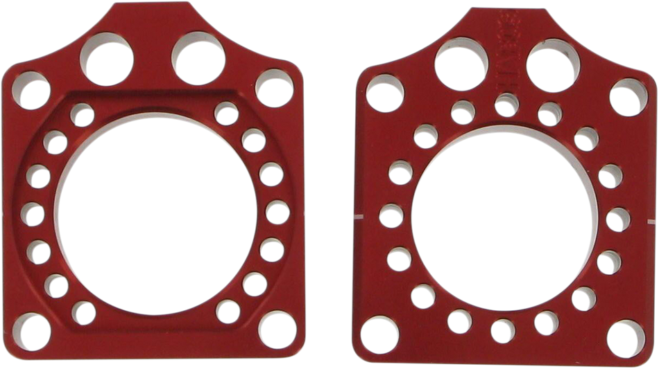 PRO CIRCUIT Axle Blocks - Honda CRF250R/CRF450R - Red HAB09