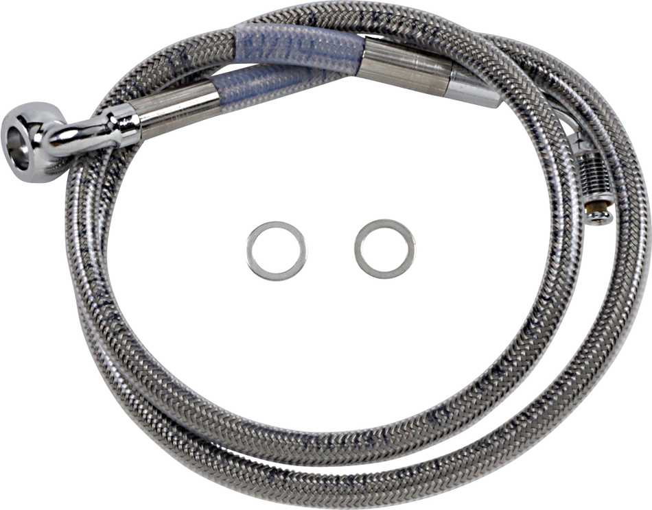 DRAG SPECIALTIES Brake Line - +10" - Stainless Steel - '18-'21 Softail 618601-10