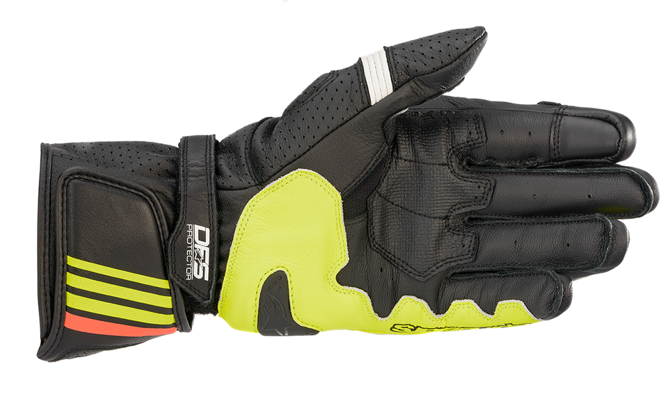 Guantes ALPINESTARS GP Plus R v2 - Negro/Amarillo Fluo/Rojo Fluo - 3XL 3556520-1538-3X 