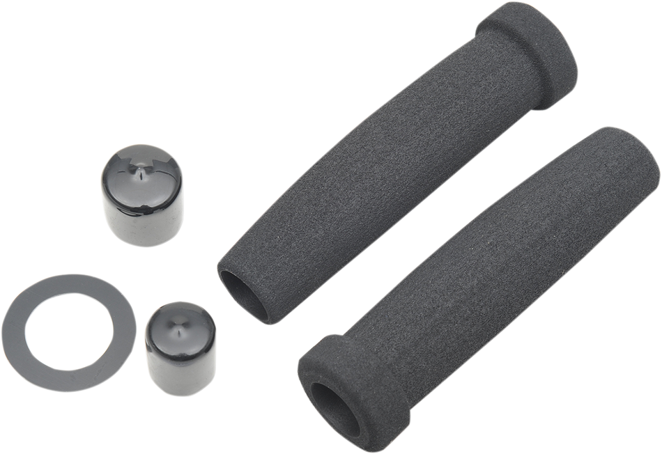 GRAB ON Grips - Classic - Superbike - Black MC313