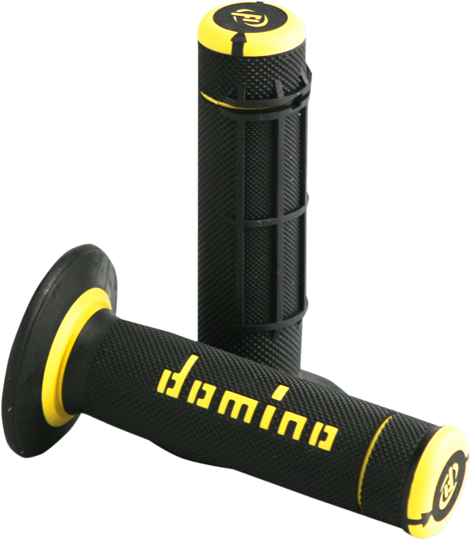 Puños DOMINO - Doble - Half Waffle - Negro/Amarillo A02041C4740 