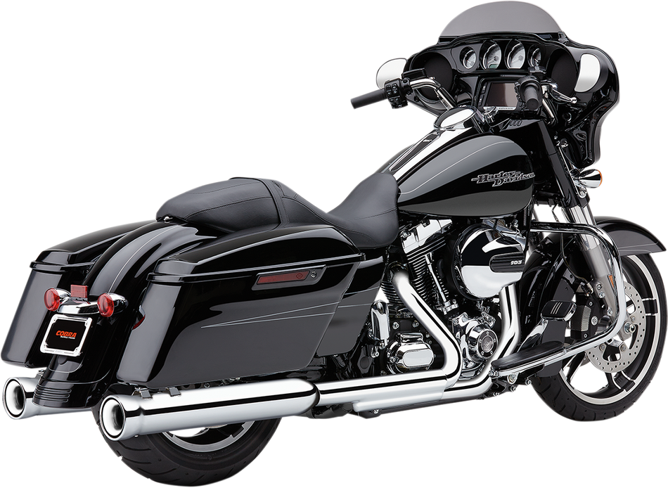 COBRA Neighbor Hater Mufflers for '95-'16 Bagger - Chrome 6107