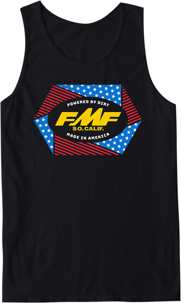 FMF Geometry Tank Shirt - Black - Small SU21123900BKSM 3030-20721