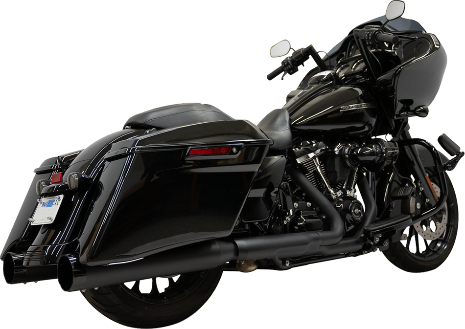 BASSANI XHAUST 4-1/2" Slip-On Muffler - Black Road/Street   Glide  2017-2023 1F745B