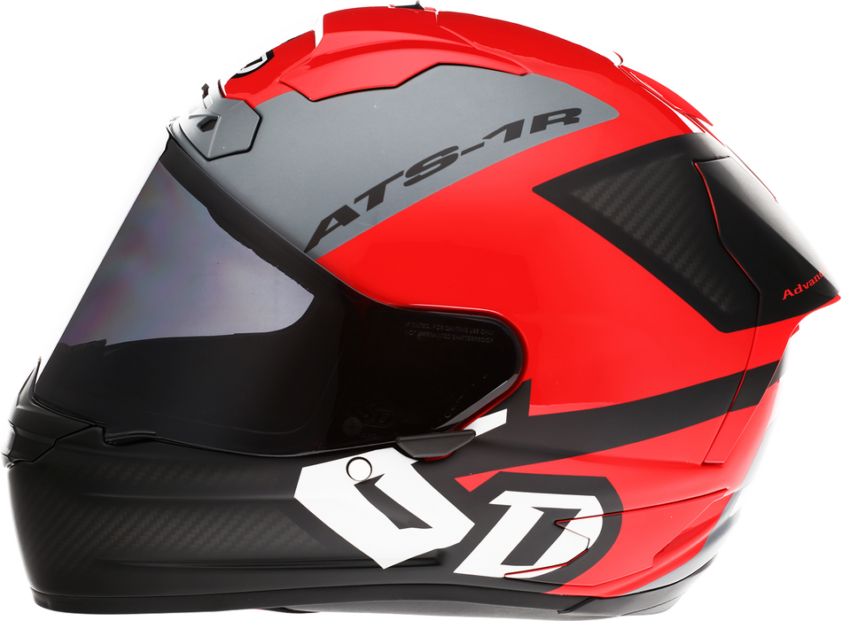 Casco 6D ATS-1R - Wyman - Rojo/Gris - Pequeño 30-0735 