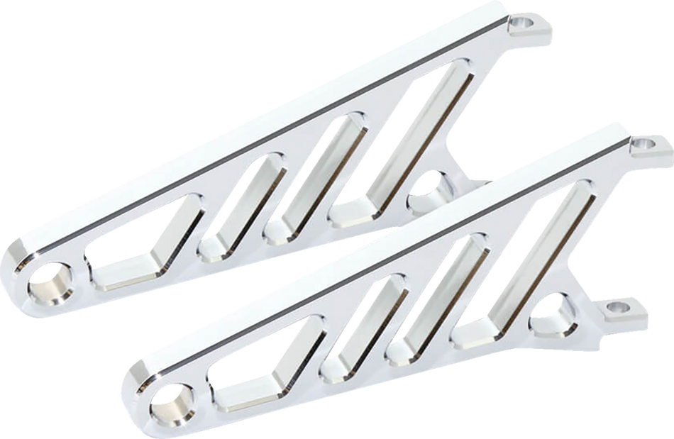 HIGHSIDER Headlight Bracket - Long - Chrome 220-819