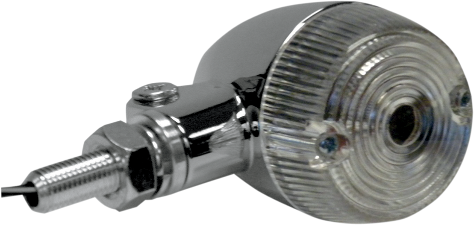 K&S TECHNOLOGIES Marker Light - Single Filament - Chrome/Clear 25-8321CM