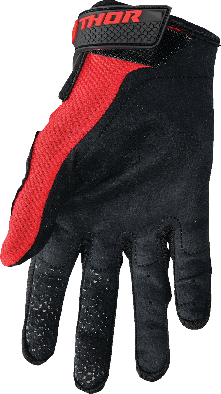 THOR Youth Sector Gloves - Red/White - 2XS 3332-1743