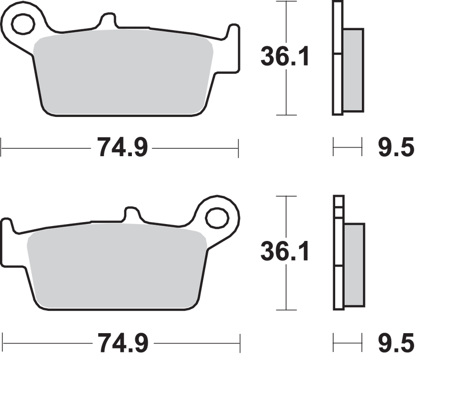 SBS Off-Road Sintered Brake Pads 604SI