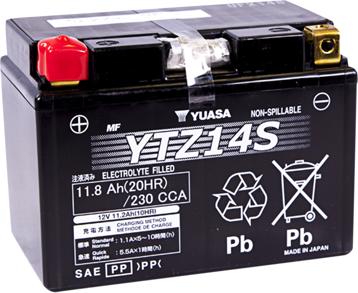 YUASA AGM-Batterie - YTZ14S YUAM72Z14 